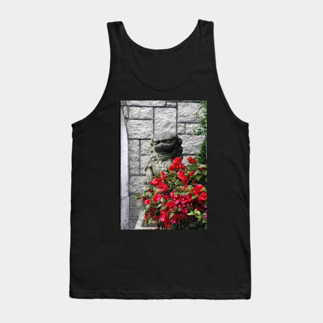 Chinese Dragon statue, Lantau Island, Hong Kong Tank Top by Kirkcov